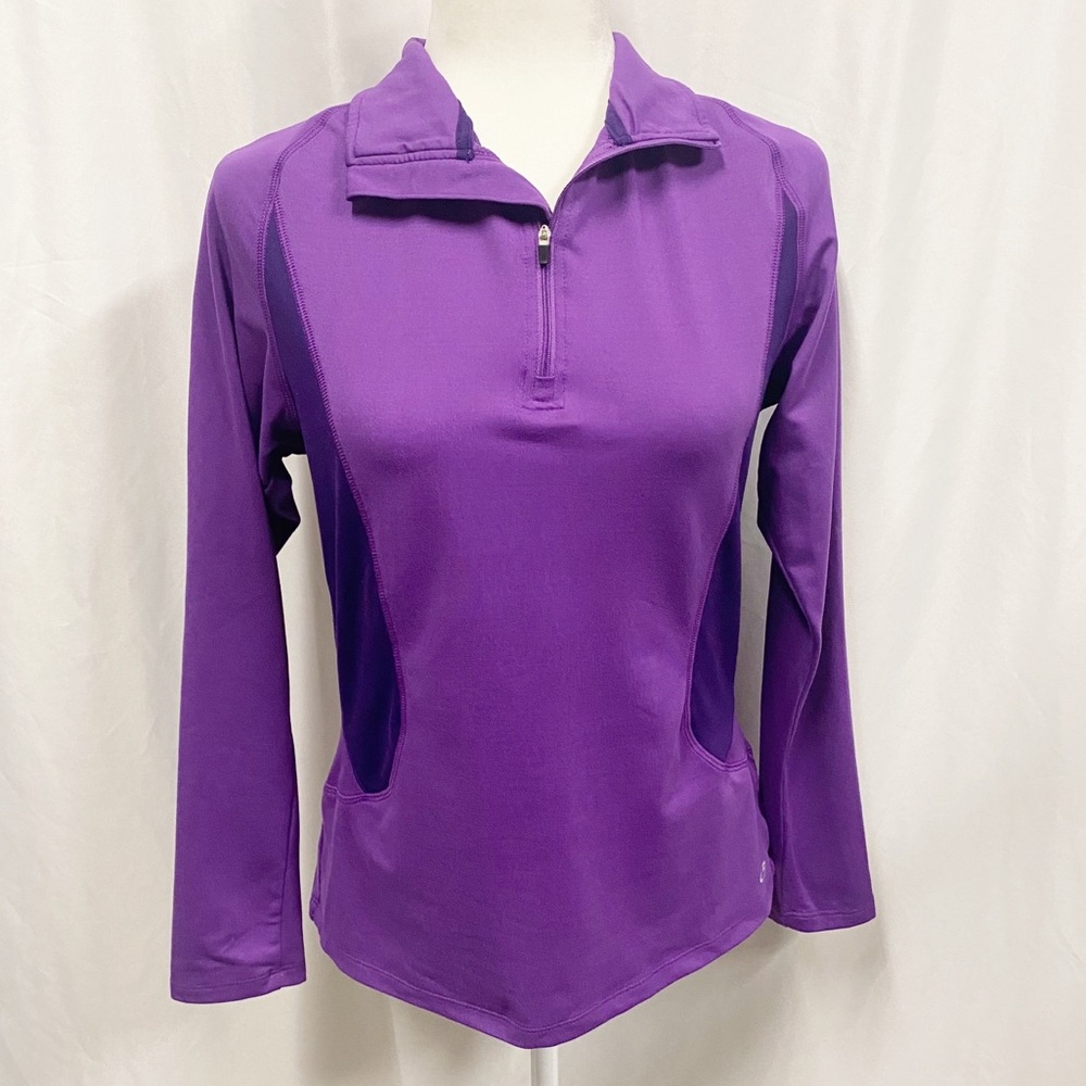 Champion Purple Lightweight Half Zip Pullover